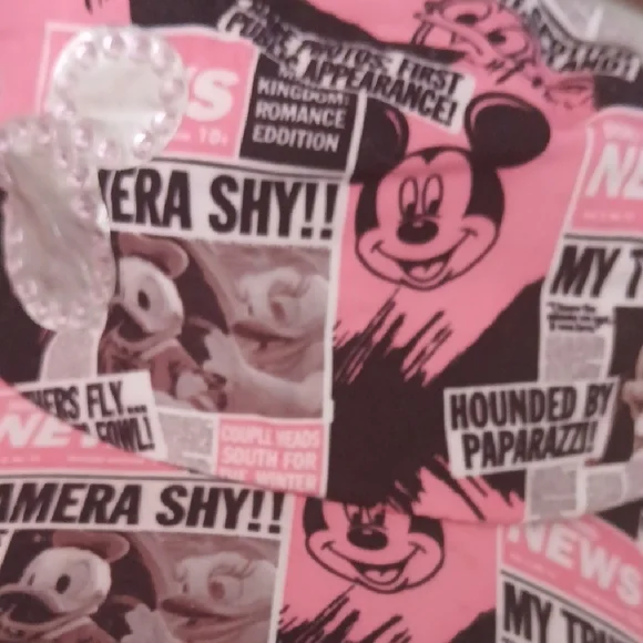 Disney Parks News Mickey Mouse Pink and Black Hat - Picture 7 of 7